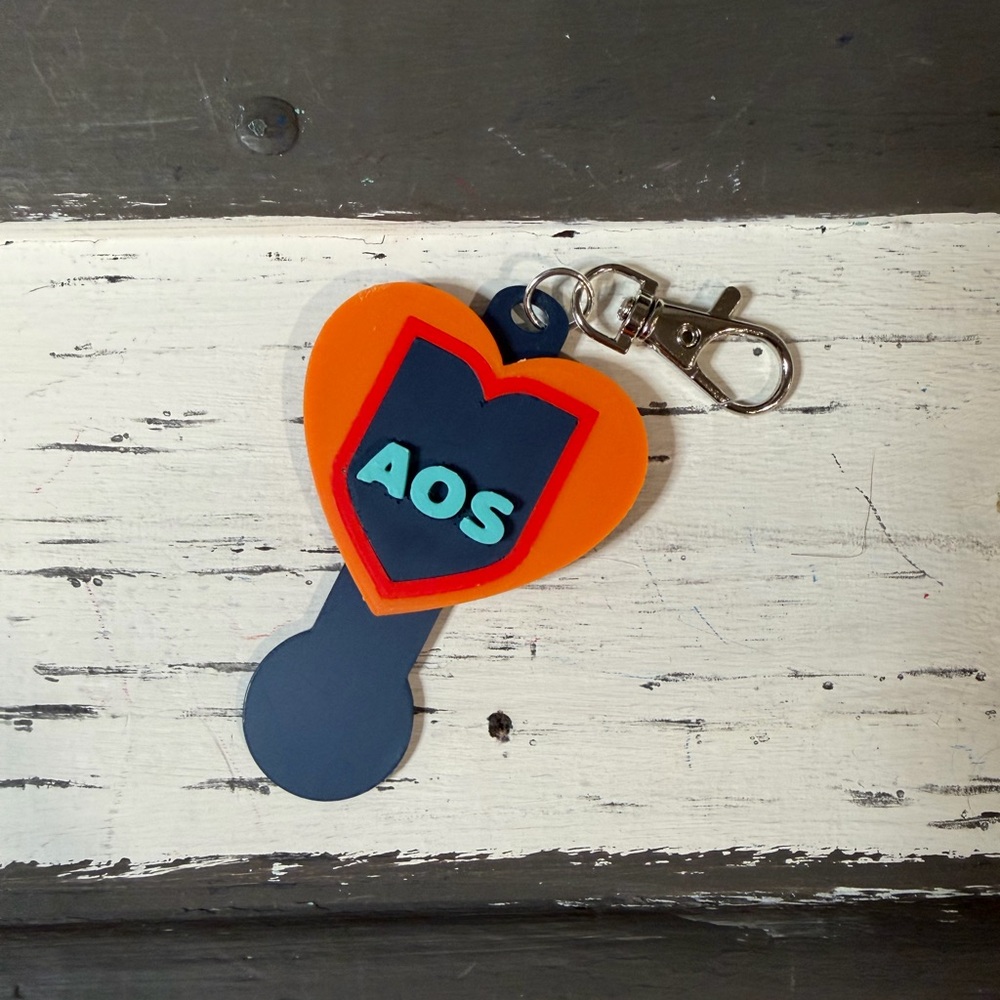Heart Shaped Cart Key Keychain
